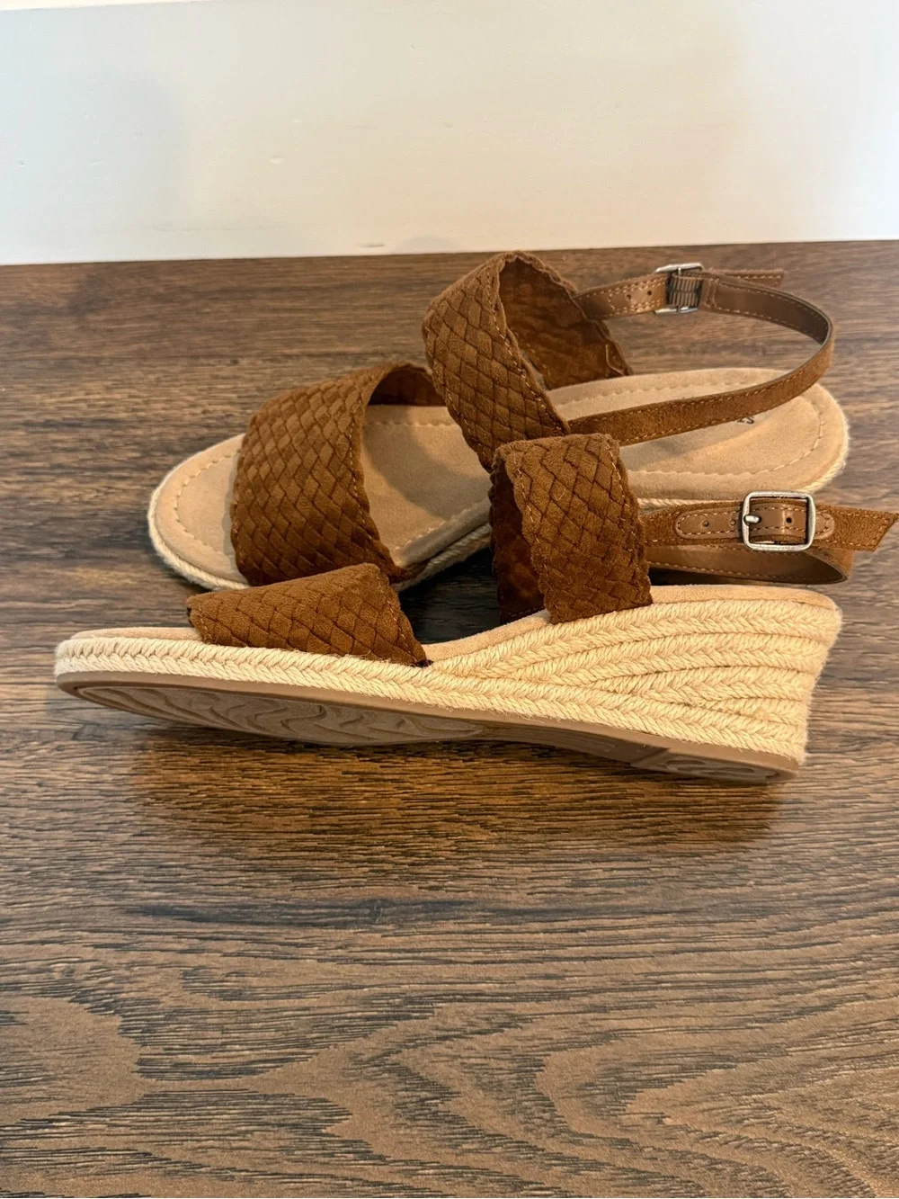 St. John's Bay Brown Braided Espadrille Sandals